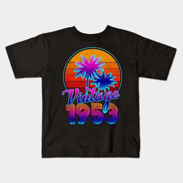 Vintage Classic 1953 Kids T-Shirt by franzaled